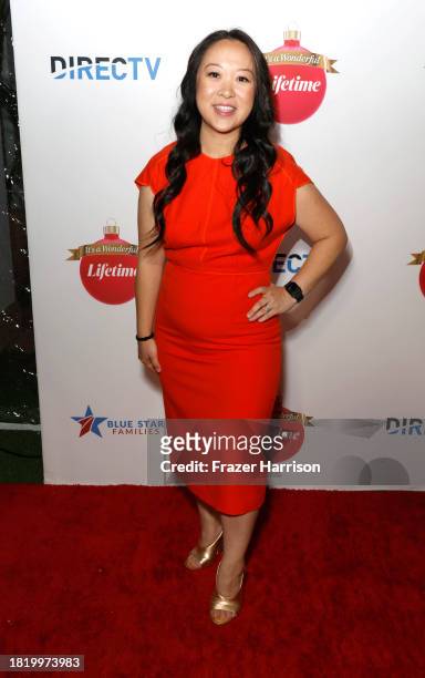 Fiona Rostad attends Stars From "It's A Wonderful Lifetime" Honor Blue Star Families Military Spouses, Who Will Receive The Gift Of A Lifetime at The...
