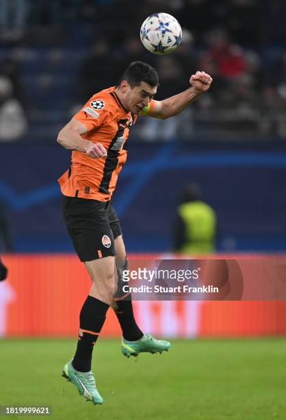Taras Stepanenko of Shakhtar in action during the UEFA Champions League match between Shakhtar Donetsk and Royal Antwerp at Volksparkstadion on...