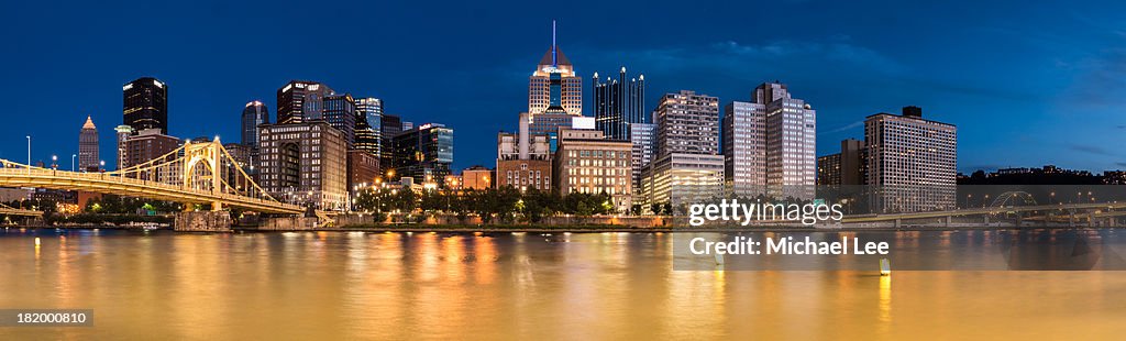 Pittsburgh Blue Hour Panorama