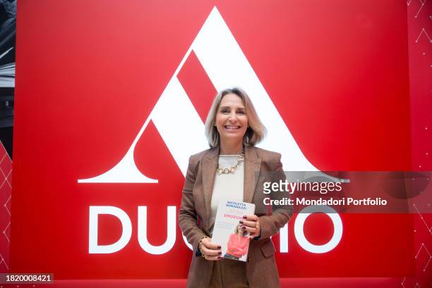 Mental coach Nicoletta Romanazzi presents the book La sfida delle emozioni in Mondadori Duomo. Milan , November 28th, 2023