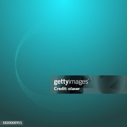 Abstract circular dot pattern on a teal background. Abstract circular dot pattern on a teal background.