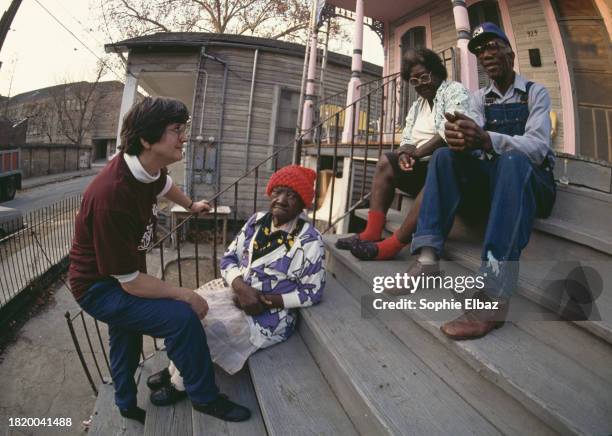 Anti-death penalty activist sister Helen Prejean outside the Angola penitentiary, one of the largest prisons in the world with more than 5,000...