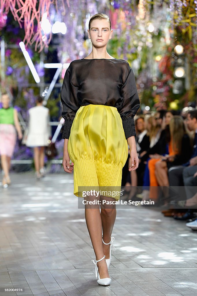 Christian Dior: Runway - Paris Fashion Week Womenswear Spring/Summer 2014