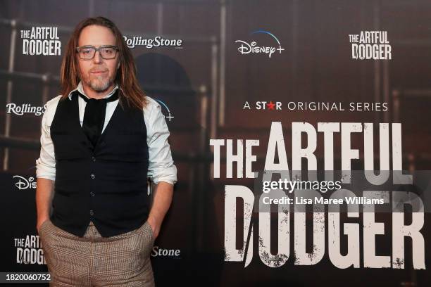 Tim Minchin attends the Sydney premiere of "The Artful Dodger" at Beta Bar on November 29, 2023 in Sydney, Australia.