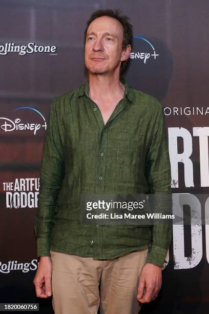 David Thewlis attends the Sydney premiere of "The Artful Dodger" at Beta Bar on November 29, 2023 in Sydney, Australia.