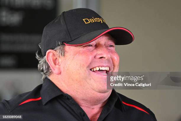 Trainer Robbie Laing is seen during Melbourne Racing at Sandown Lakeside on November 29, 2023 in Melbourne, Australia.