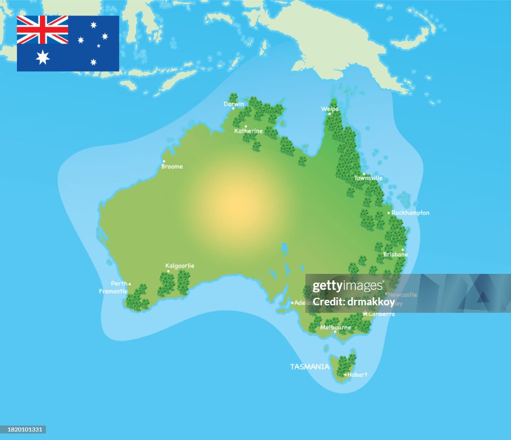 Australia Forest Map