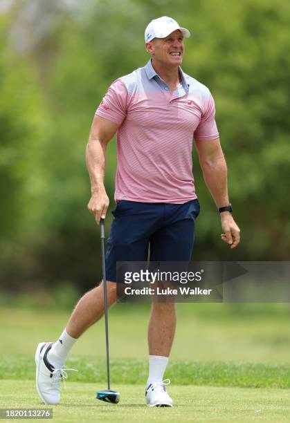 Jean de Villiers, South African former rugby union player prior to the Investec South African Open Championship at Blair Atholl Golf & Equestrian...