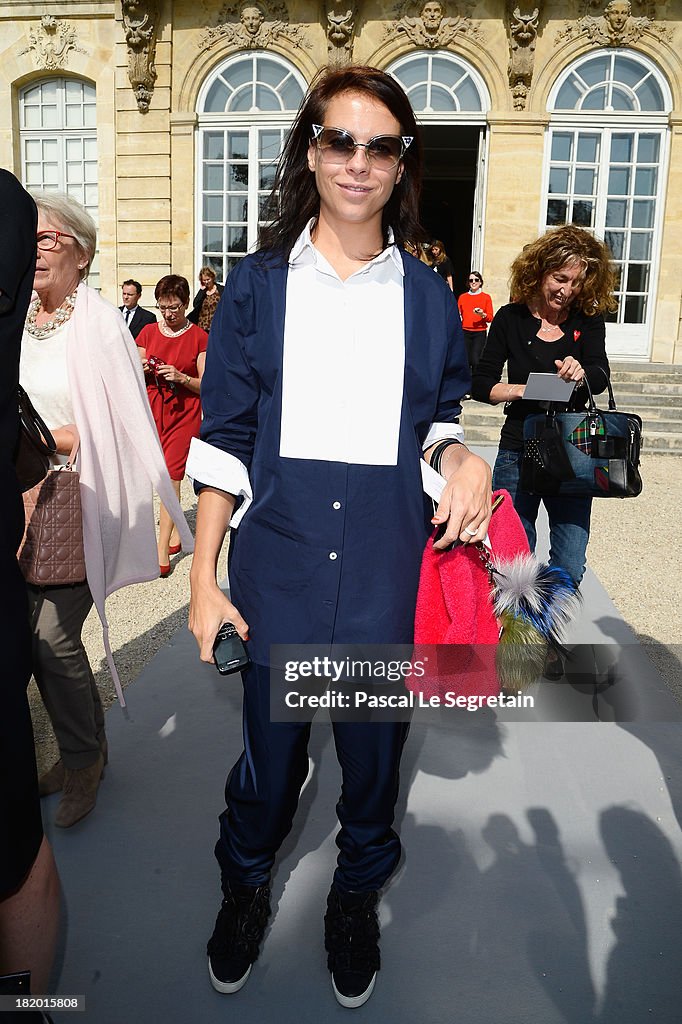 Christian Dior: Outside Arrivals - Paris Fashion Week Womenswear Spring/Summer 2014