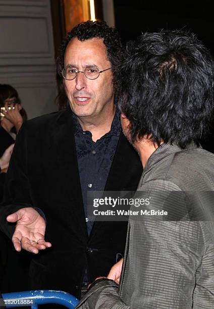 Tony Kushner & David Henry-Hwang attend the Broadway Opening Night Performance of 'The Glass Menagerie' at Booth Theater on September 26, 2013 in New...