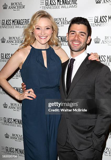 Betsy Wolfe and Adam Kantor attends the Broadway Opening Night Performance of 'The Glass Menagerie' at Booth Theater on September 26, 2013 in New...
