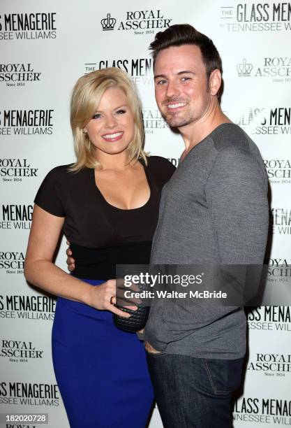 Megan Hilty and Brian Gallagher attend the Broadway Opening Night Performance of 'The Glass Menagerie' at Booth Theater on September 26, 2013 in New...