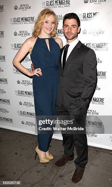 Betsy Wolfe and Adam Kantor attends the Broadway Opening Night Performance of 'The Glass Menagerie' at Booth Theater on September 26, 2013 in New...