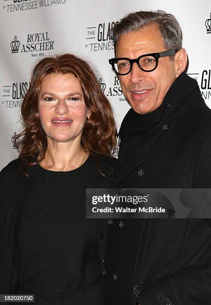 Sandra Bernhard and Jeff Goldblum attends the Broadway Opening Night Performance of 'The Glass Menagerie' at Booth Theater on September 26, 2013 in...