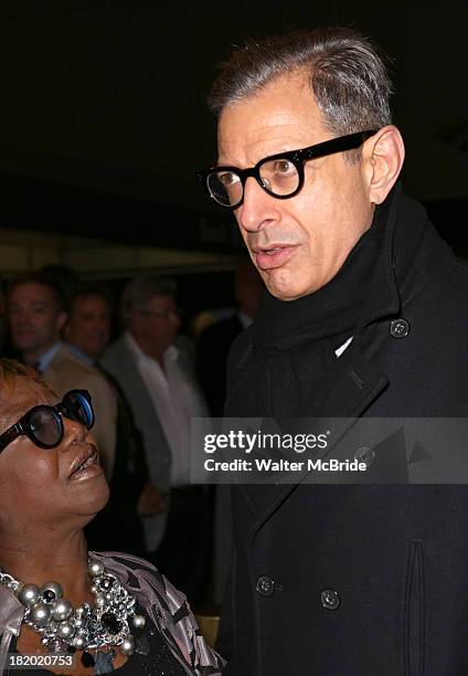 Irene Gandy and Jeff Goldblum attends the Broadway Opening Night Performance of 'The Glass Menagerie' at Booth Theater on September 26, 2013 in New...
