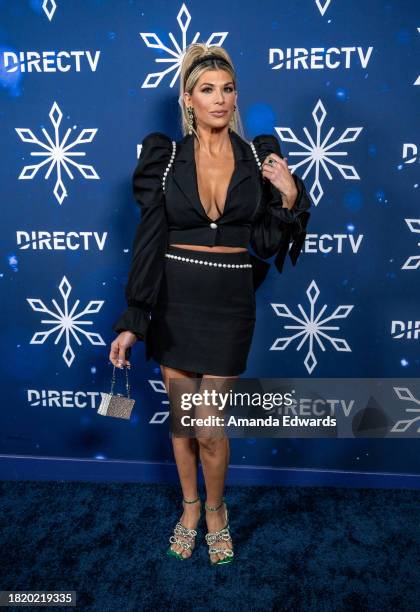 Television personality Alexis Bellino attends the DIRECTV Celebrates Christmas At Kathy's event at a private residence on November 28, 2023 in Los...