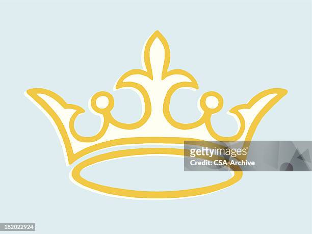 illustrazioni stock, clip art, cartoni animati e icone di tendenza di corona reale - corona reale