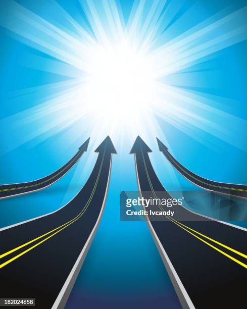 all roads lead to rome - country road stock illustrations