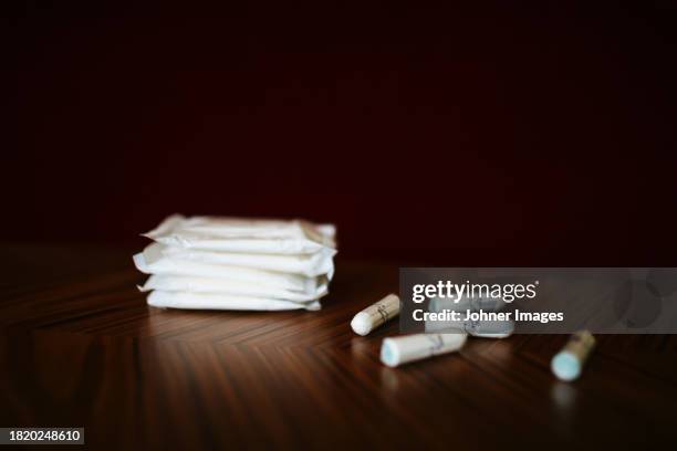 feminine hygiene and menstruation products - tampon stock pictures, royalty-free photos & images