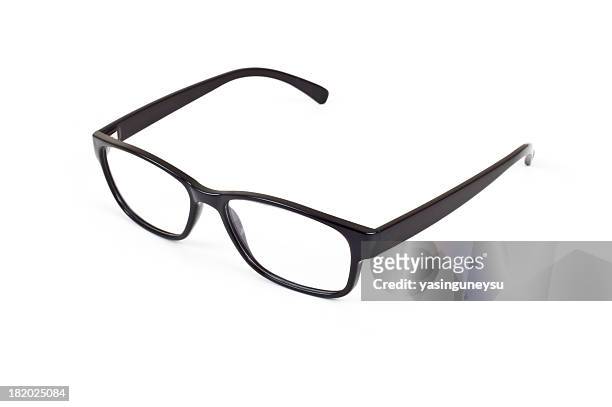 occhiali serie ottica - occhiali a montatura spessa foto e immagini stock