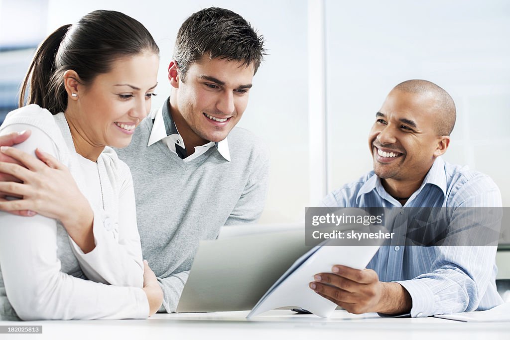 Couple meeting with financial advisor