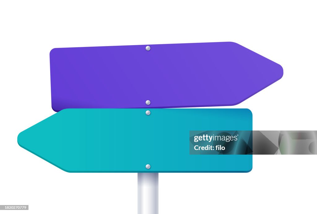 Arrow Direction Choice Sign
