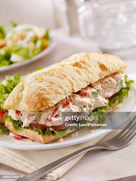 chicken salad sandwich - chicken salad stock pictures, royalty-free photos & images