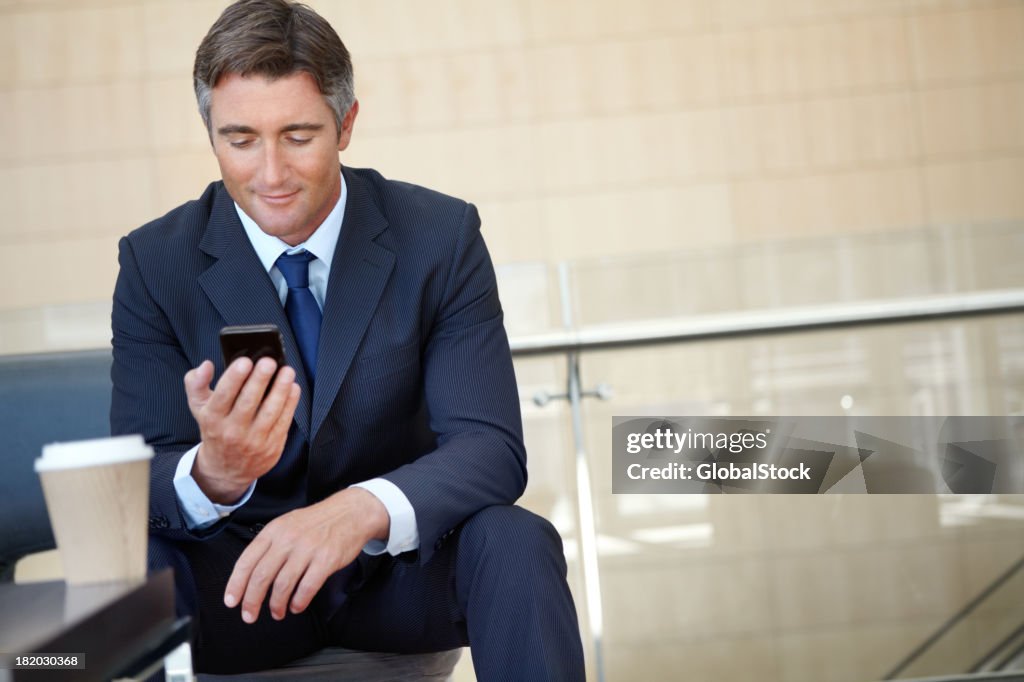 In touch with his office home base