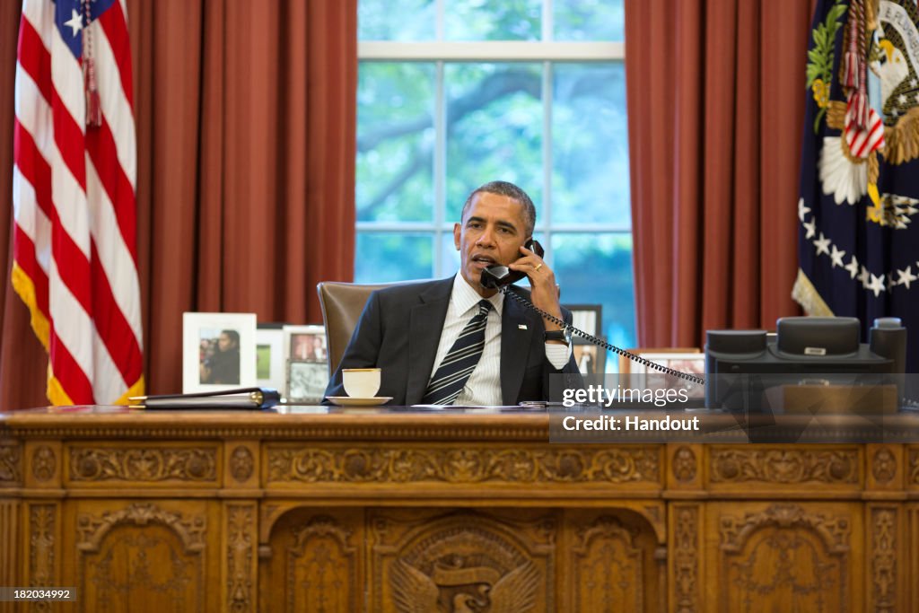 President Obama Speaks With President Rouhani Of Iran