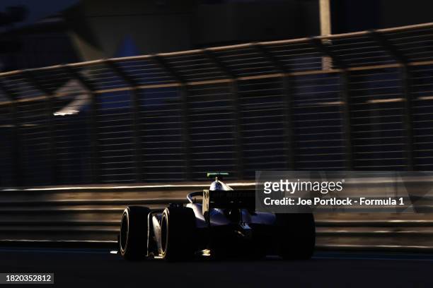 Franco Colapinto of Argentina and MP Motorsport drives on track during day 1 of Formula 2 testing at Yas Marina Circuit on November 29, 2023 in Abu...
