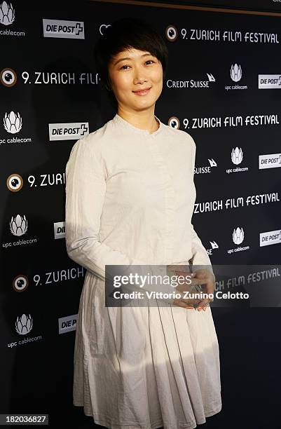 Actress Zhao Tao attends 'A Touch Of Sin' Green Carpet during the 9th Zurich Film Festival on September 27, 2013 in Zurich, Switzerland.