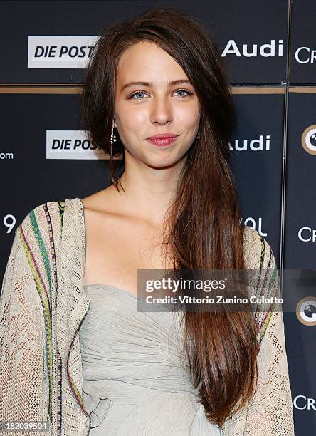 Actress Luna Mijovic attends 'Traumland' green carpet during the 9th Zurich Film Festival on September 27, 2013 in Zurich, Switzerland.