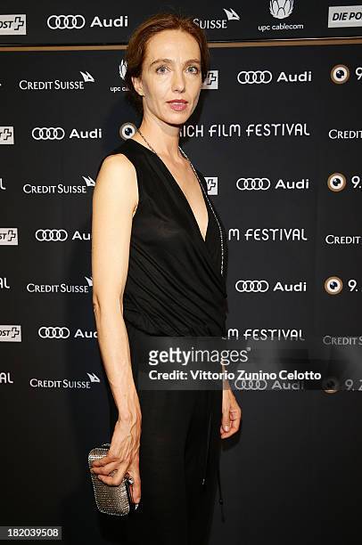 Actress Ursina Lardi attends 'Traumland' green carpet during the 9th Zurich Film Festival on September 27, 2013 in Zurich, Switzerland.