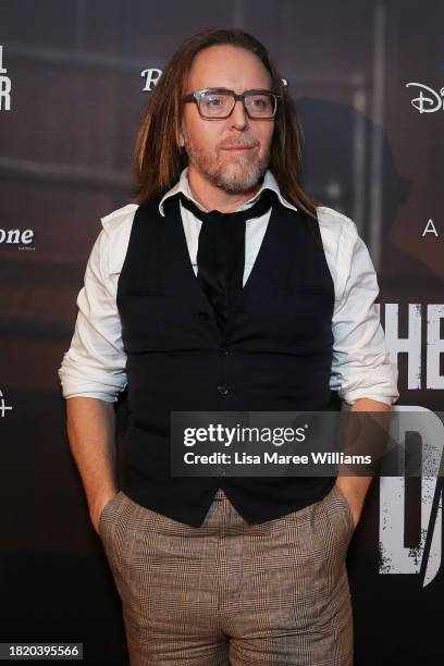 Tim Minchin attends the Sydney premiere of "The Artful Dodger" at Beta Bar on November 29, 2023 in Sydney, Australia.