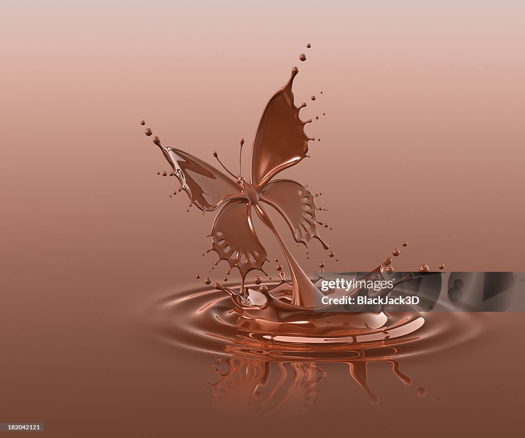 Splash Of Chocolate Butterfly