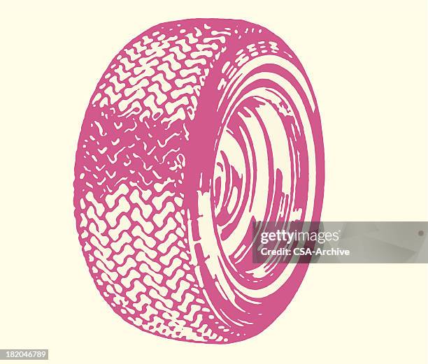 stockillustraties, clipart, cartoons en iconen met tire - autoband