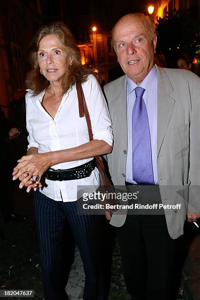 Count and Countess Jean of Rohan Chabot attend the 'Opium' movie premiere, held at Cinema Saint Germain in Paris on September 27, 2013 in Paris,...