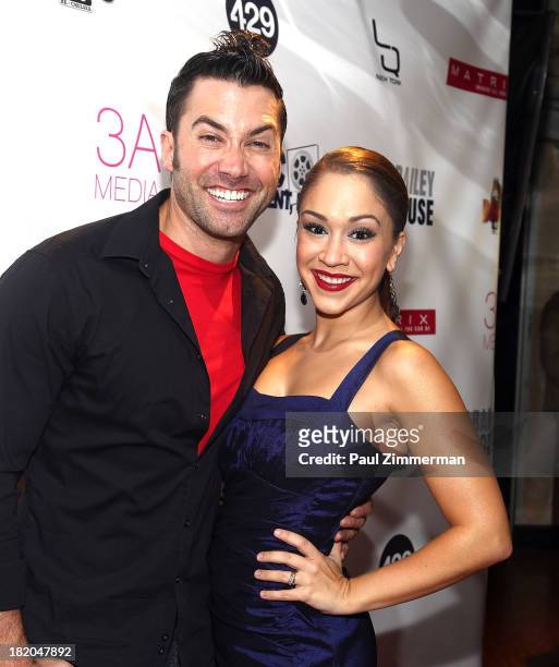Ace Young and Diana DeGarmo attend 2013 Bailey House Fundraiser at LQNY on September 27, 2013 in New York City.