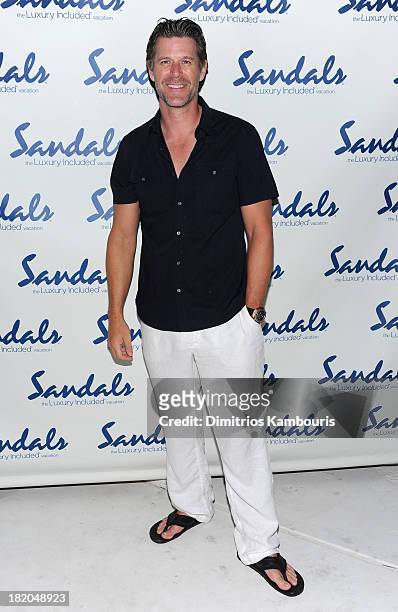 Slade Smiley attends the Junkanoo Beach Party & Dinner during Day One of the Sandals Emerald Bay Celebrity Getaway And Golf Weekend on September 27,...
