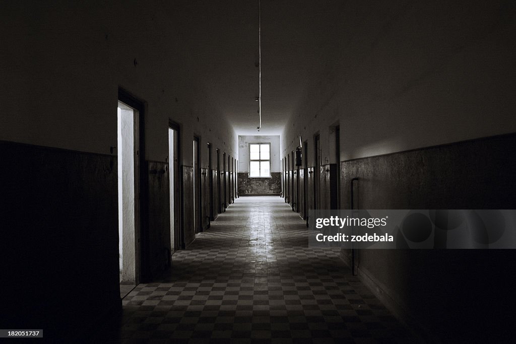 Old Abandoned Prision Corridor