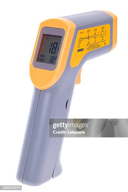 infrared thermometer - infrared lamp stock pictures, royalty-free photos & images