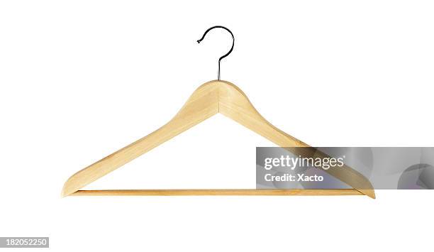 coat hanger + outline paths - garment rack stock pictures, royalty-free photos & images