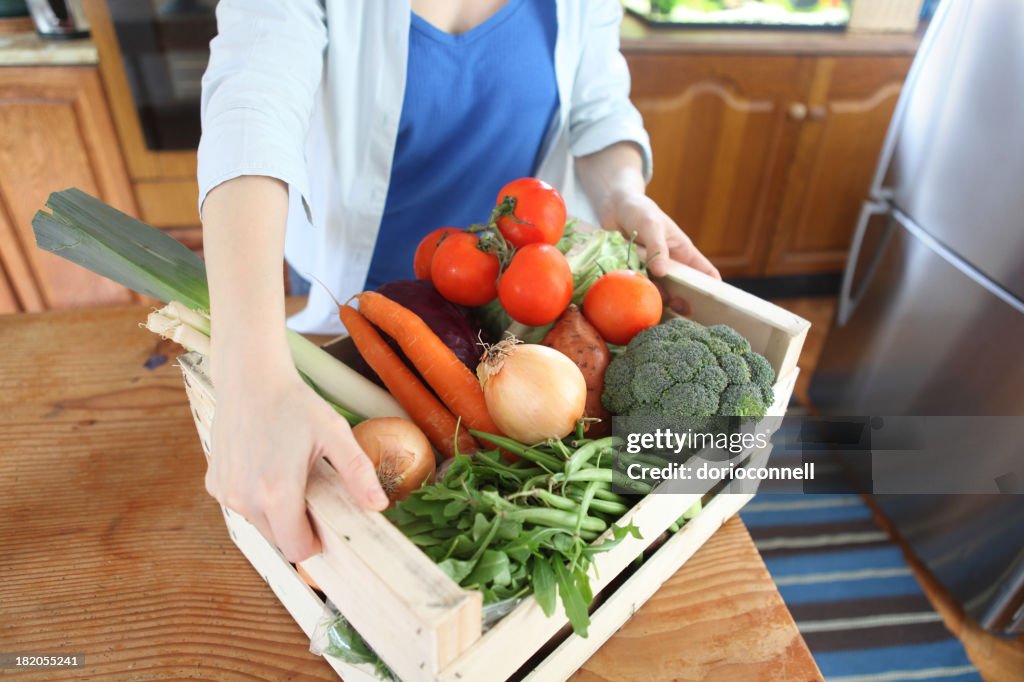Vegetables in a box