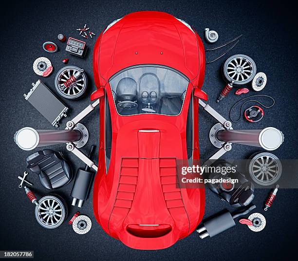 supercar piezas - parte de un vehículo fotografías e imágenes de stock