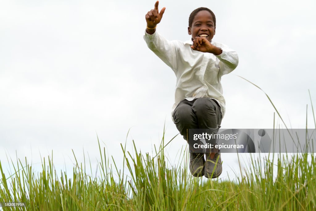 Happy Smiling Young South African Boy