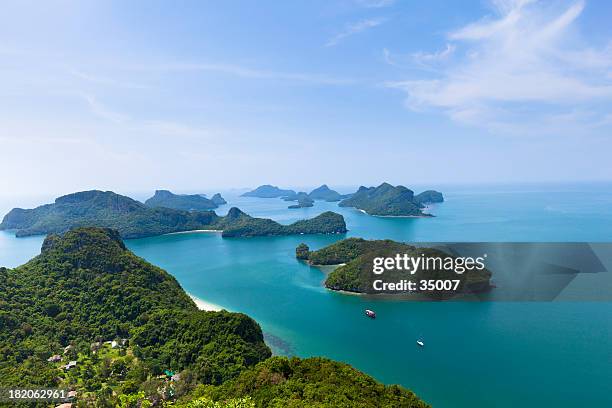 parque marinho ang thong - ko samui - fotografias e filmes do acervo