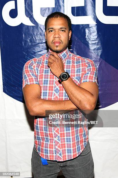 Photographer Johnny Nunez attends the BET Music Matters "Press Play" event Powered by Monster at TWELVE Atlantic Station on September 27, 2013 in...
