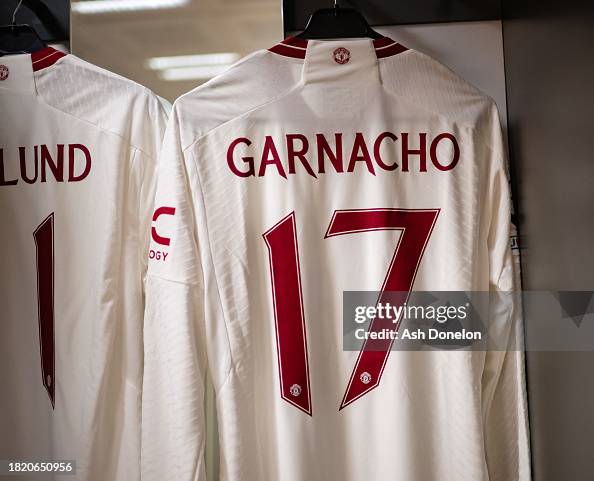 A general view of the Manchester United dressing room ahead of the ...