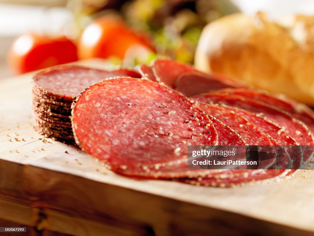 Sliced Peppered Salami