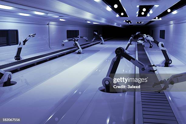 factory of future - textile machine stock pictures, royalty-free photos & images